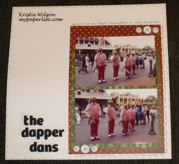 The Dapper Dans ~ a Disney layout