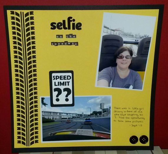 Selfie on the Speedway