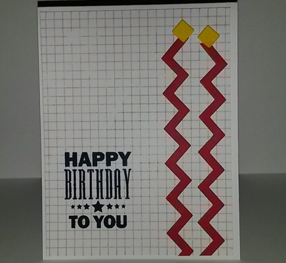 A Quick Masculine Birthday card