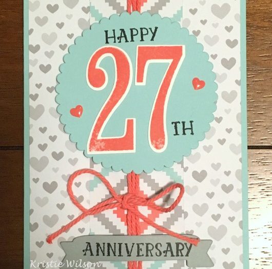 27th Anniversary Card