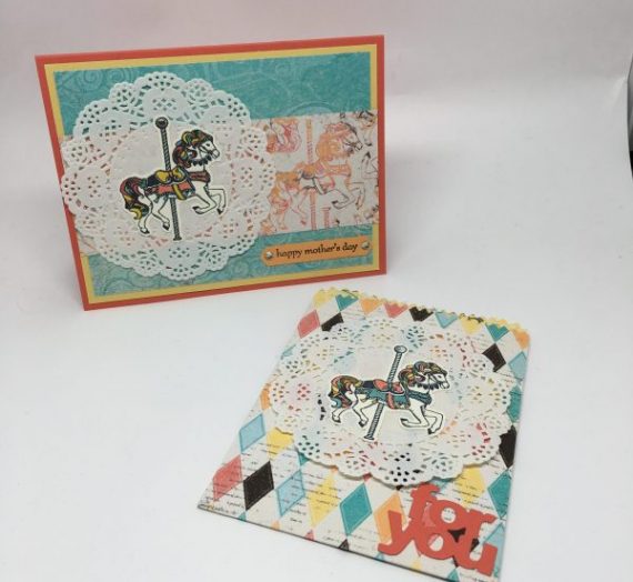 Carousel Card & Treat Bag!
