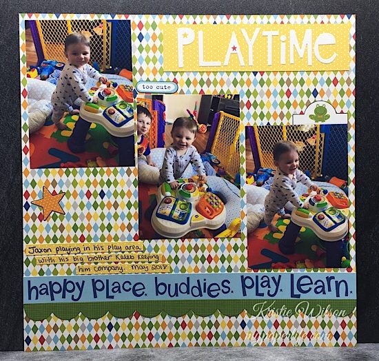Playtime ~ a layout for National Scrapbook Day